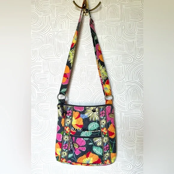 Vera Bradley Hipster Crossbody Jazzy Blooms - Picture 2 of 15